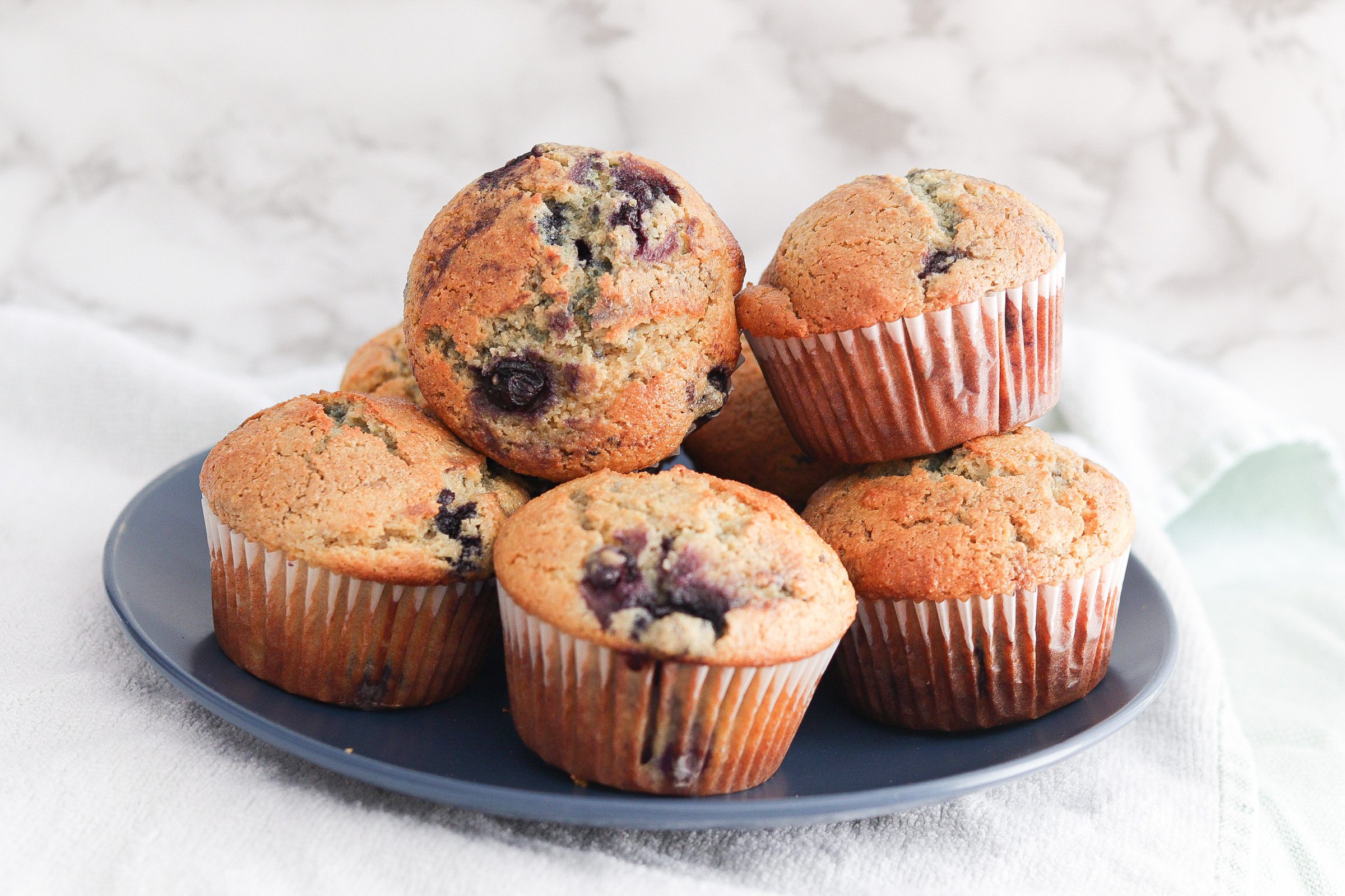 Ancient Grain Blueberry Muffins - East Pine Home