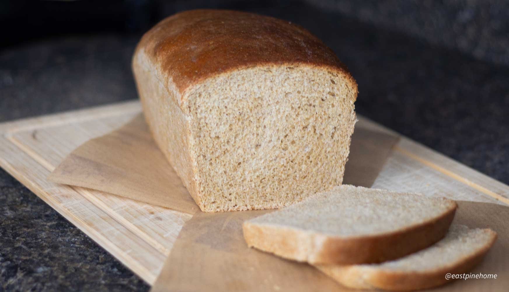 whole wheat bread sliced fresh milled